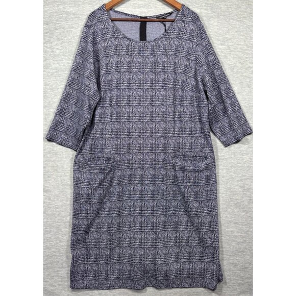 41 Hawthorn Shift Dress 3X Aniya Knit Jacquard Dress - Picture 1 of 6
